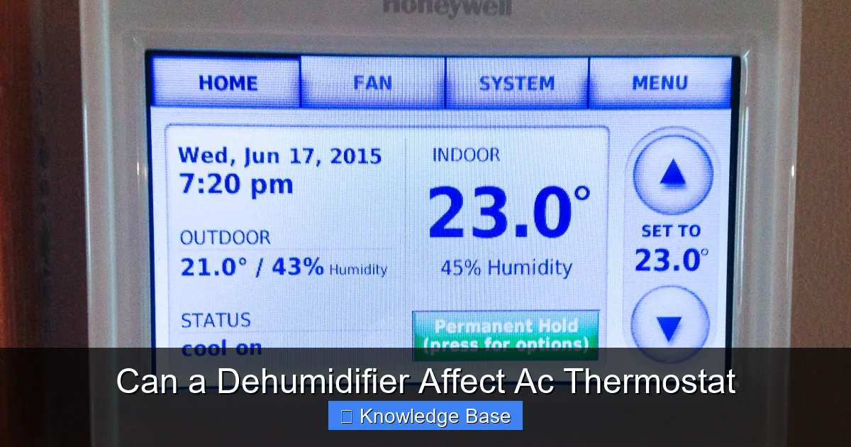 Can a Dehumidifier Affect Ac Thermostat