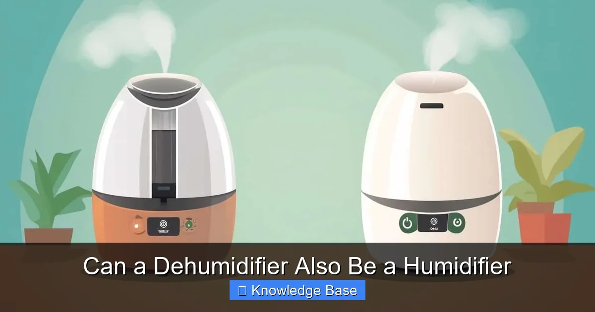 Can a Dehumidifier Also Be a Humidifier