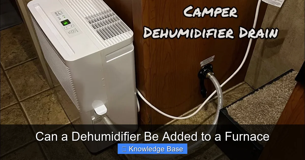 Can a Dehumidifier Be Added to a Furnace