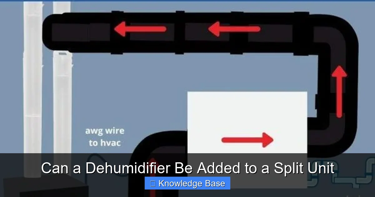 Can a Dehumidifier Be Added to a Split Unit