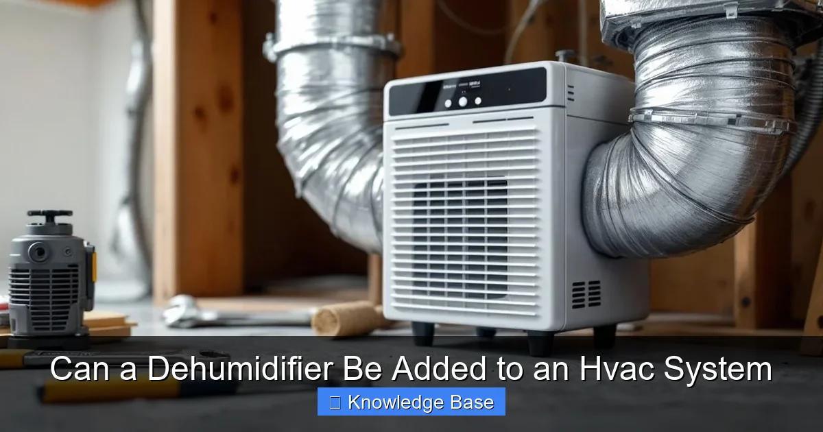 Can a Dehumidifier Be Added to an Hvac System