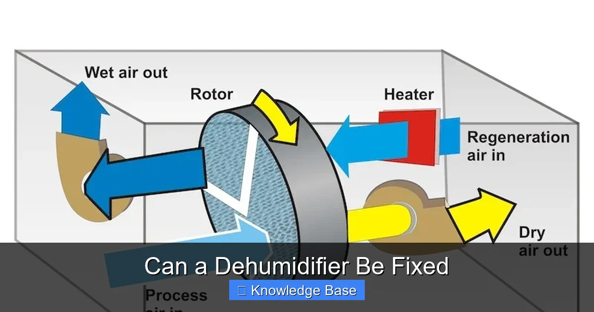 Can a Dehumidifier Be Fixed