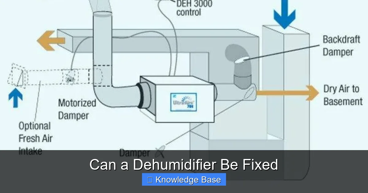 Can a Dehumidifier Be Fixed