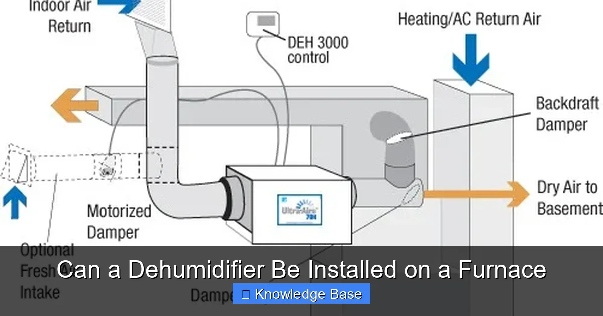 Can a Dehumidifier Be Installed on a Furnace