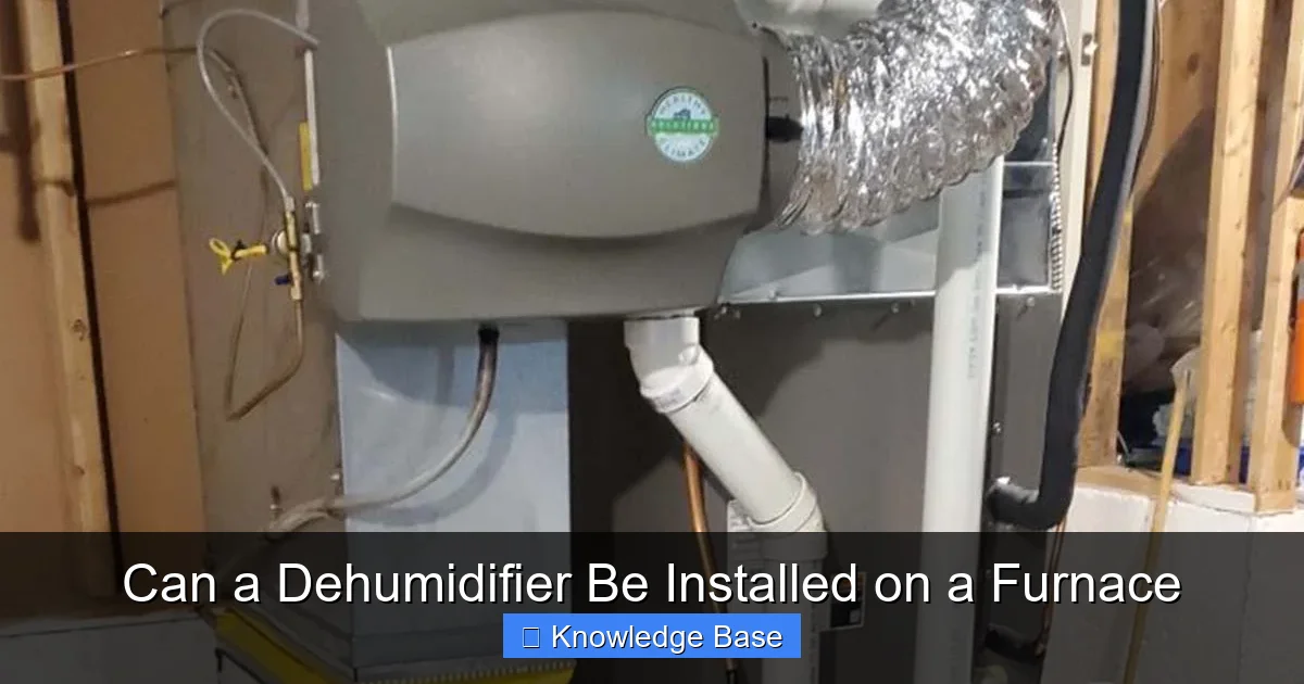Can a Dehumidifier Be Installed on a Furnace