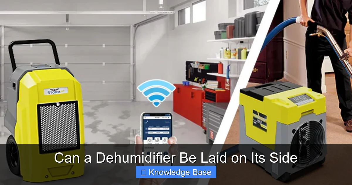 Can a Dehumidifier Be Laid on Its Side