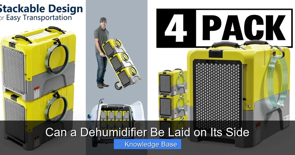 Can a Dehumidifier Be Laid on Its Side