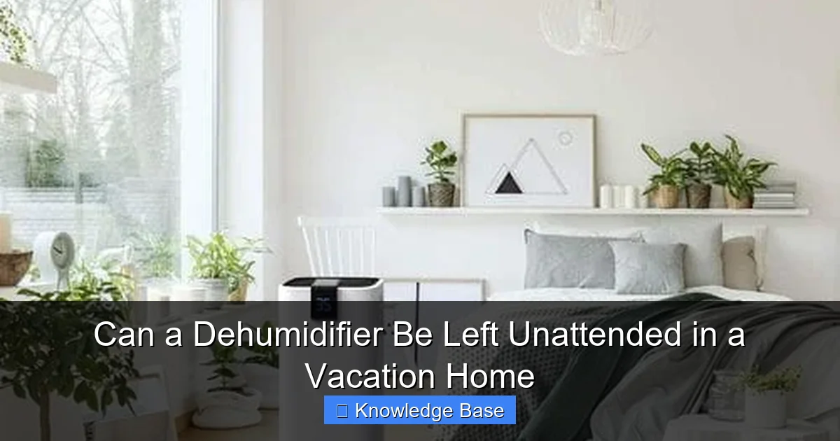Can a Dehumidifier Be Left Unattended in a Vacation Home