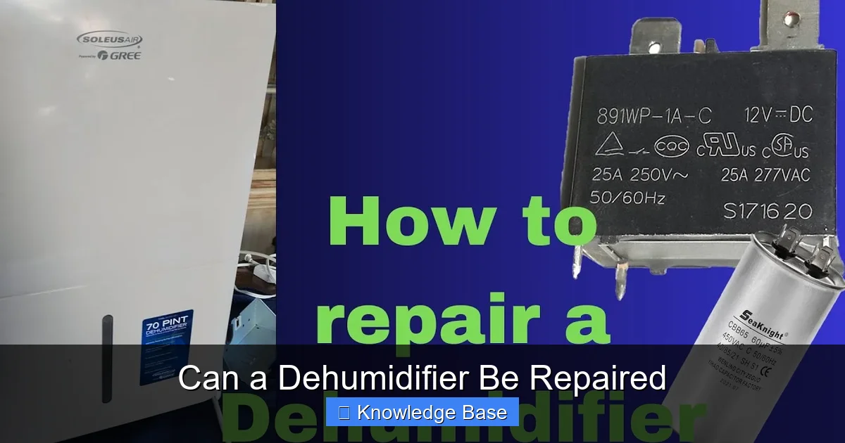 Can a Dehumidifier Be Repaired