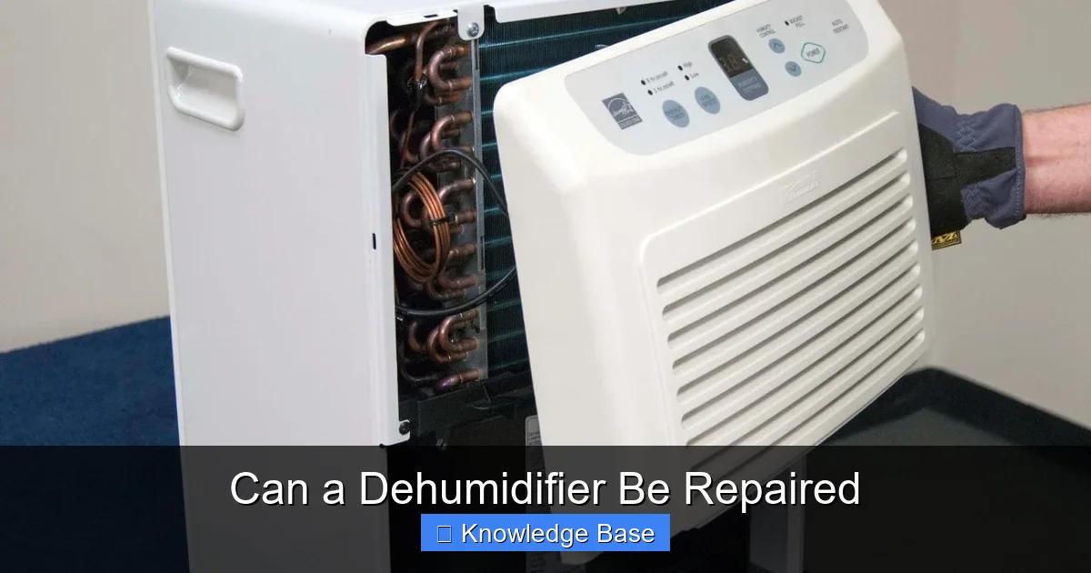 Can a Dehumidifier Be Repaired