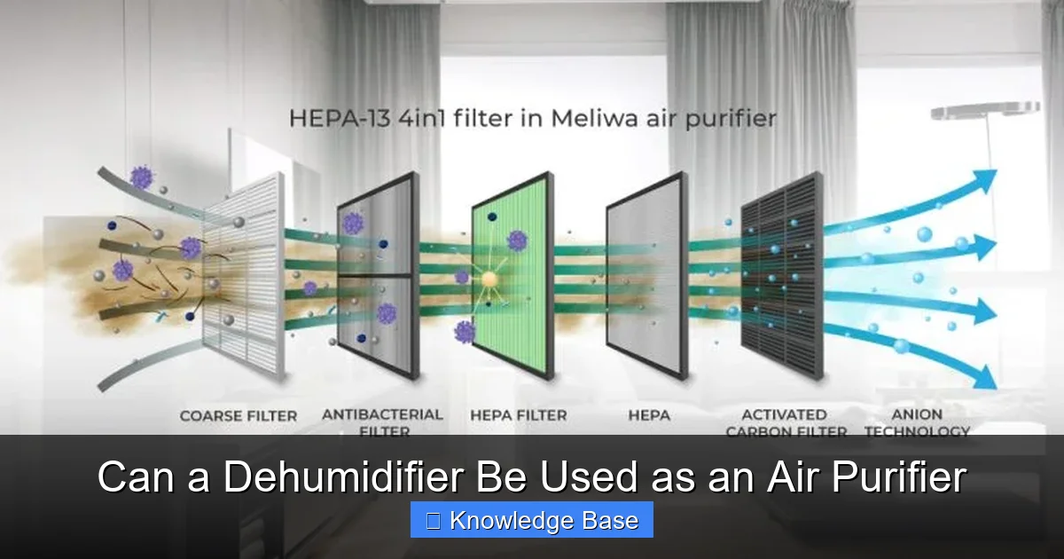 Can a Dehumidifier Be Used as an Air Purifier