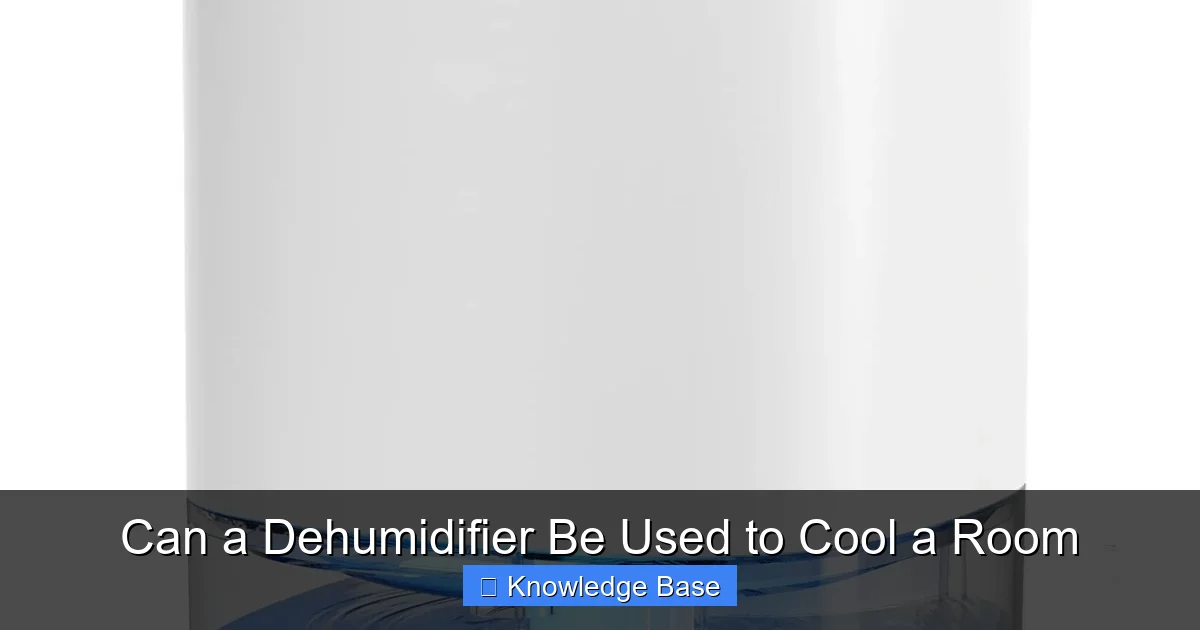Can a Dehumidifier Be Used to Cool a Room