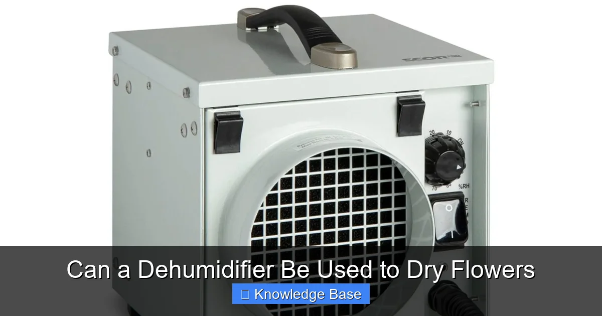 Can a Dehumidifier Be Used to Dry Flowers