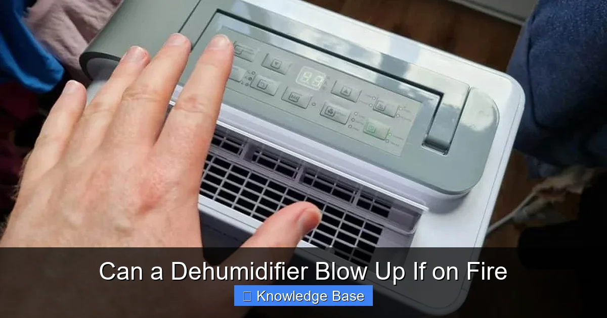 Can a Dehumidifier Blow Up If on Fire