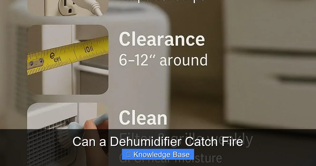 Can a Dehumidifier Catch Fire