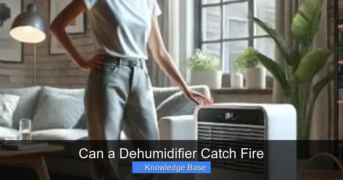 Can a Dehumidifier Catch Fire