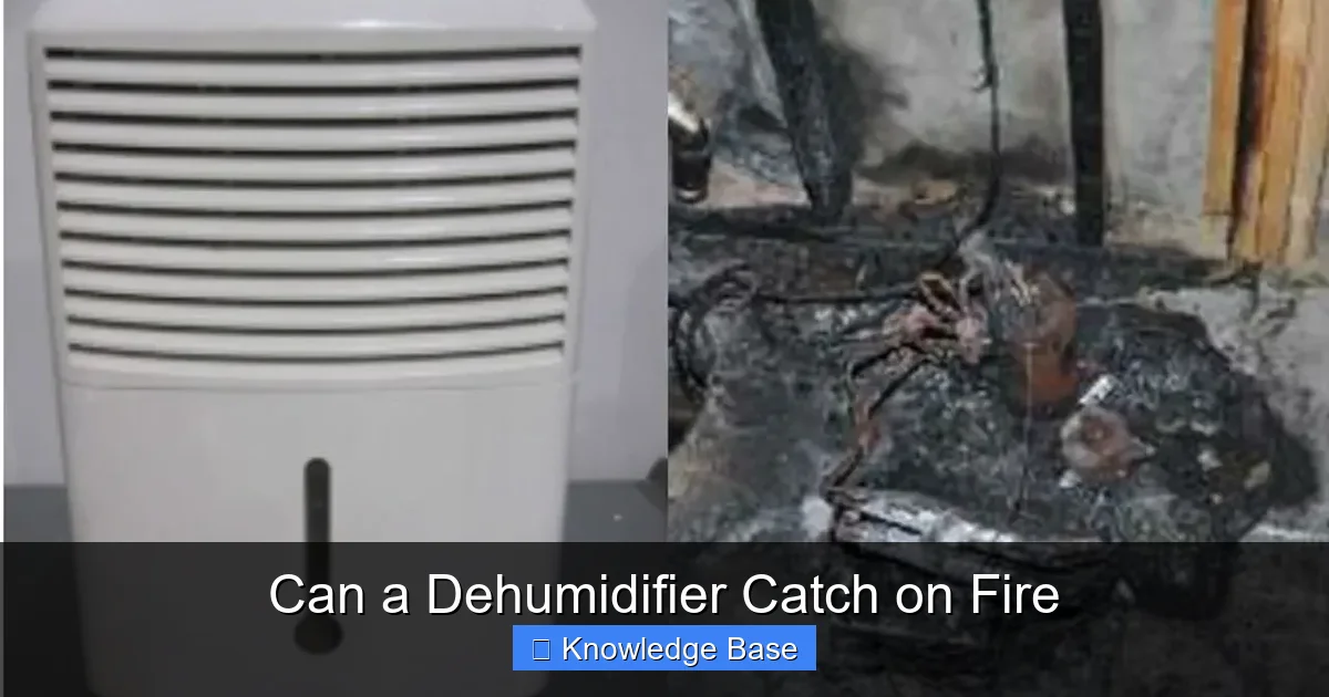 Can a Dehumidifier Catch on Fire