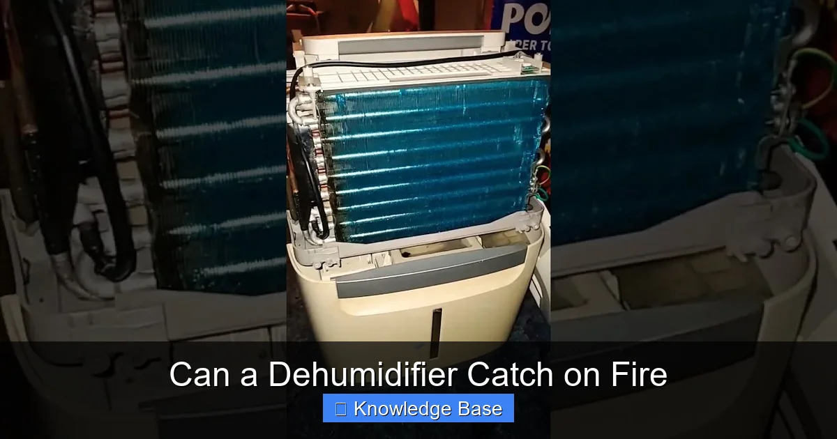 Can a Dehumidifier Catch on Fire
