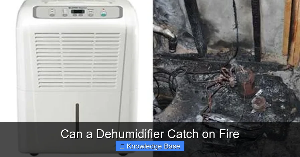 Can a Dehumidifier Catch on Fire