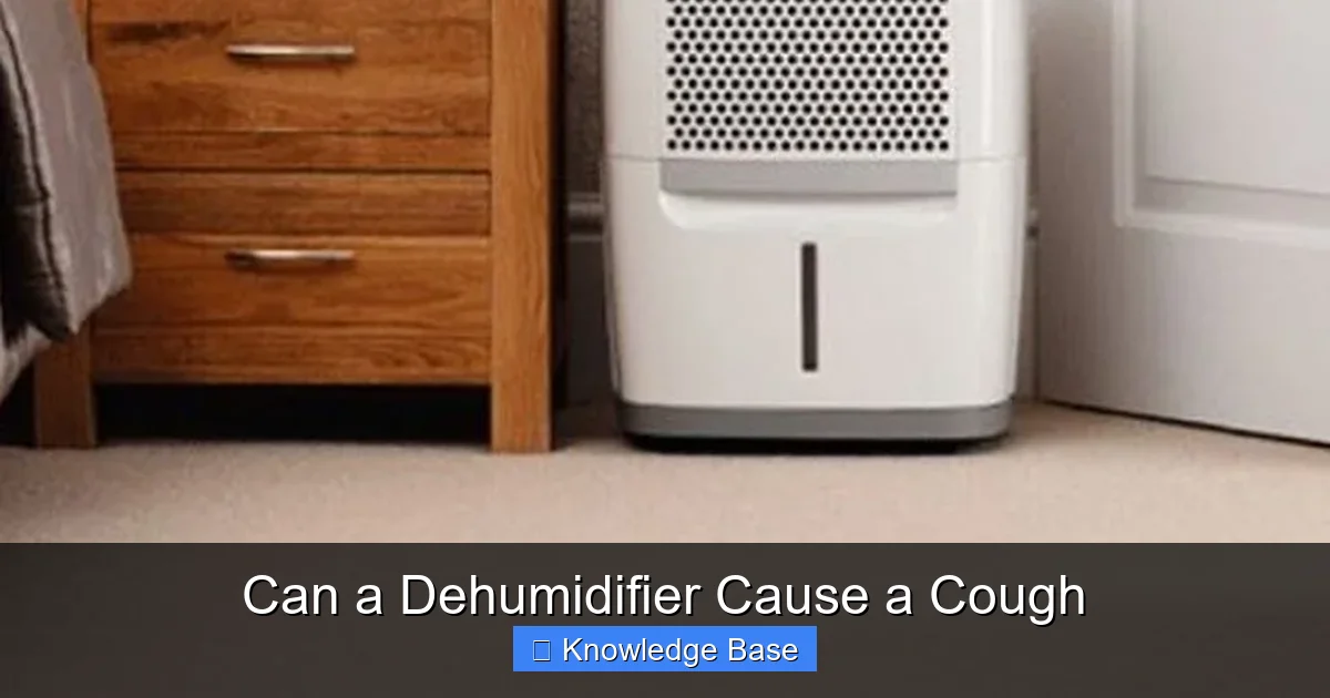 Can a Dehumidifier Cause a Cough