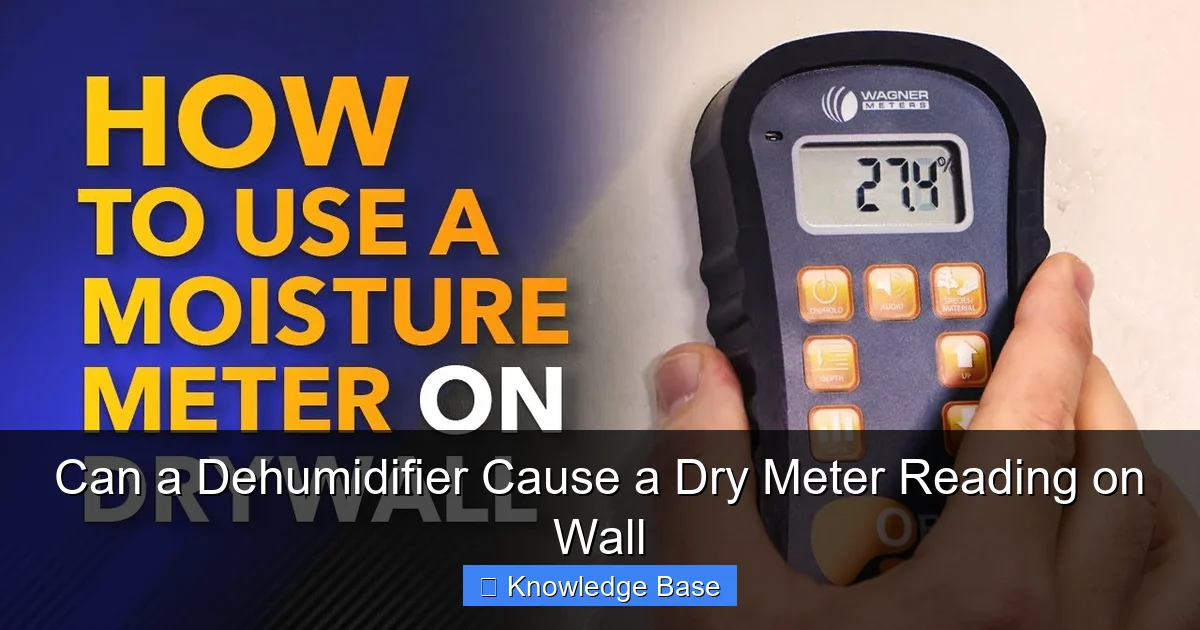 Can a Dehumidifier Cause a Dry Meter Reading on Wall