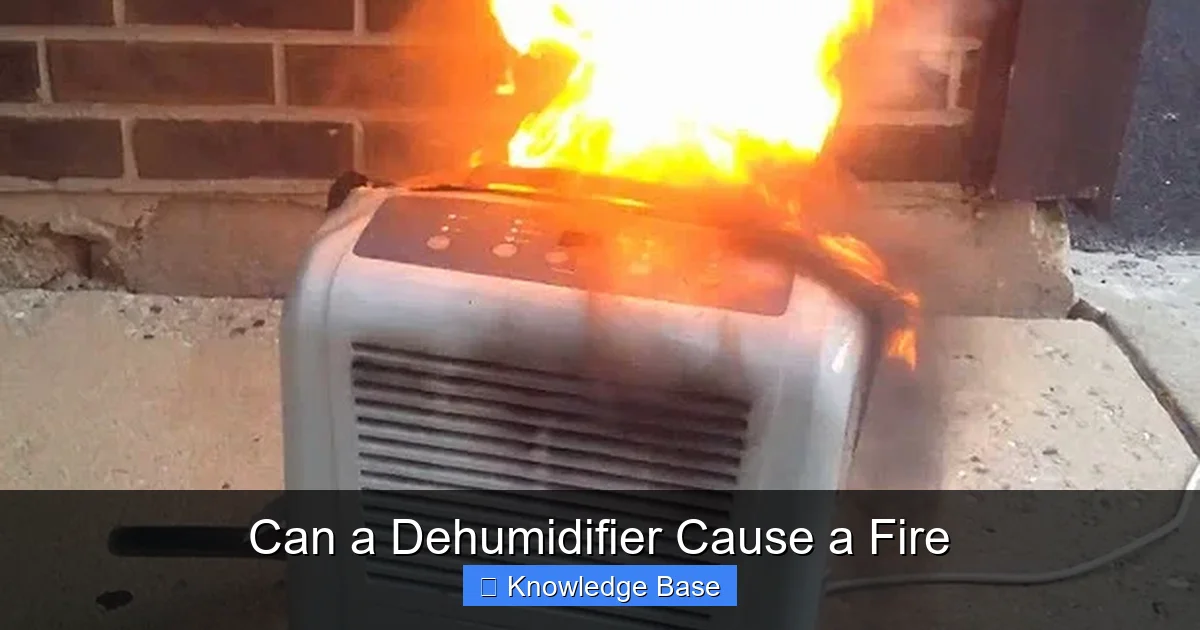 Can a Dehumidifier Cause a Fire