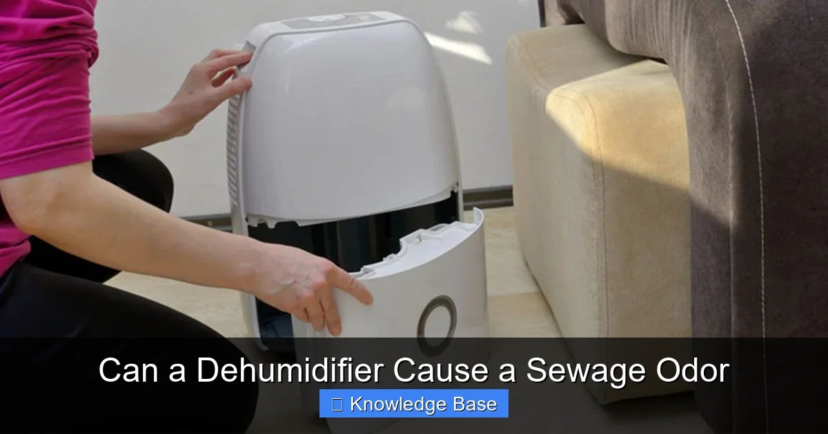 Can a Dehumidifier Cause a Sewage Odor