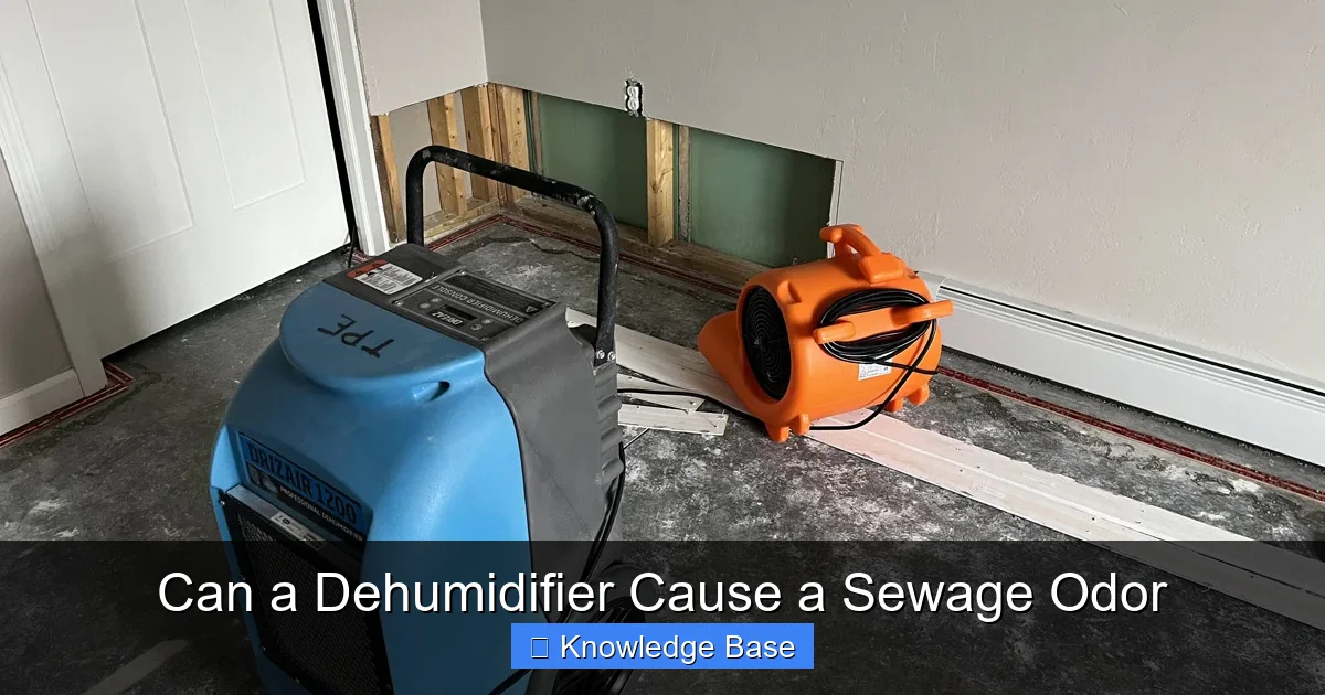 Can a Dehumidifier Cause a Sewage Odor