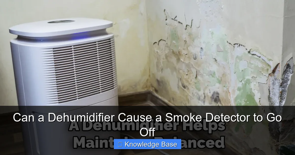Can a Dehumidifier Cause a Smoke Detector to Go Off