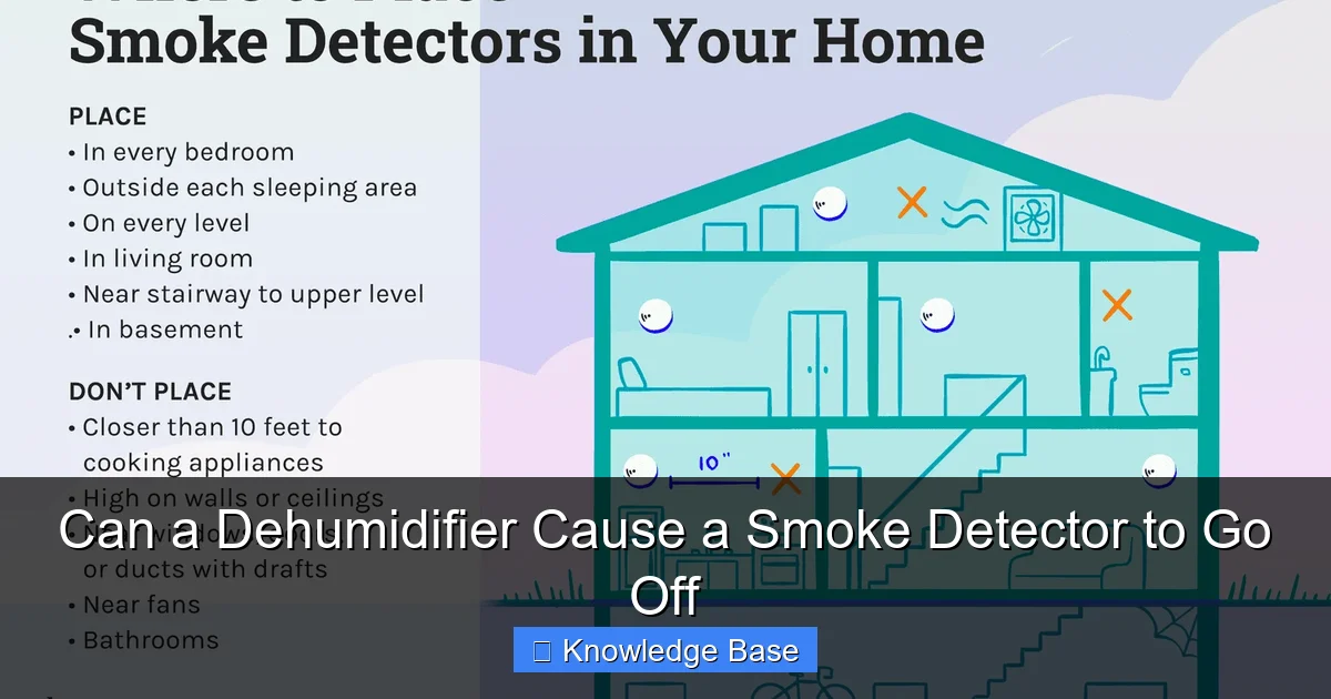 Can a Dehumidifier Cause a Smoke Detector to Go Off
