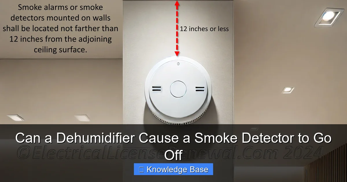 Can a Dehumidifier Cause a Smoke Detector to Go Off