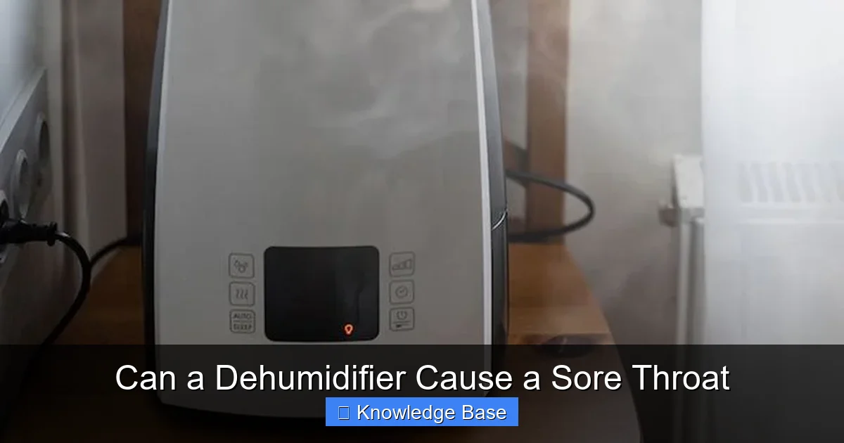 Can a Dehumidifier Cause a Sore Throat