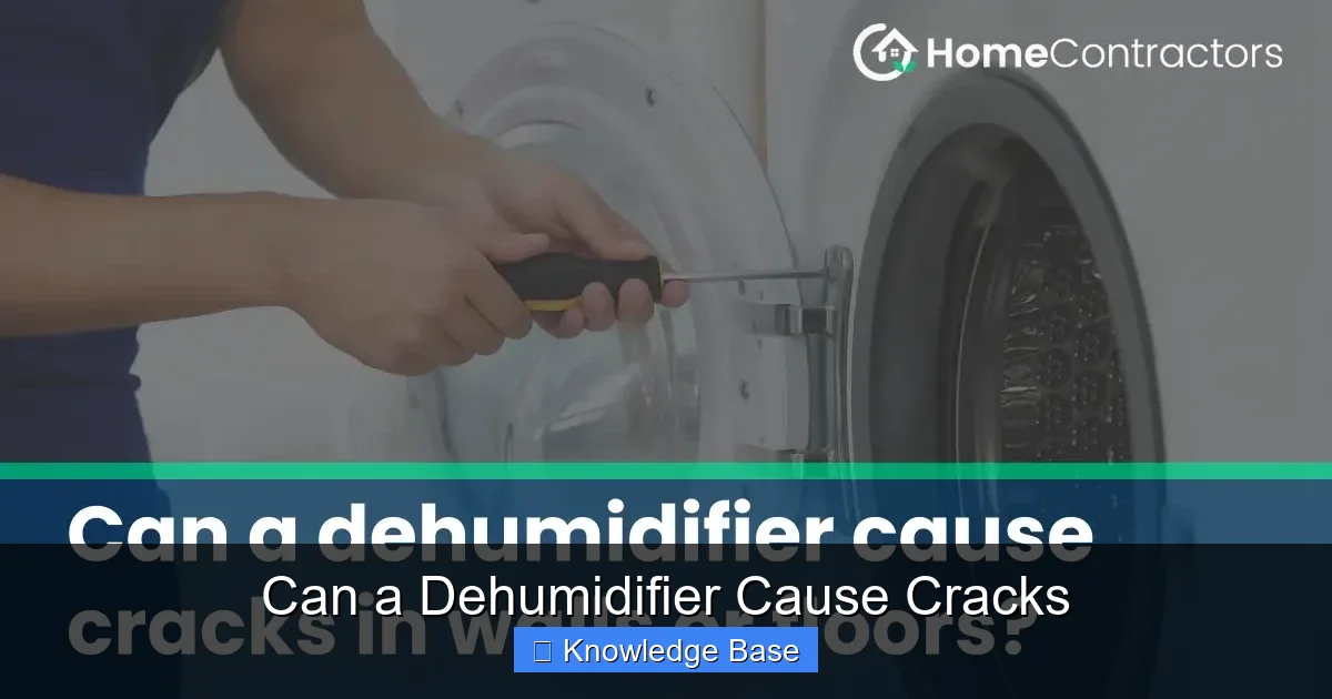 Can a Dehumidifier Cause Cracks