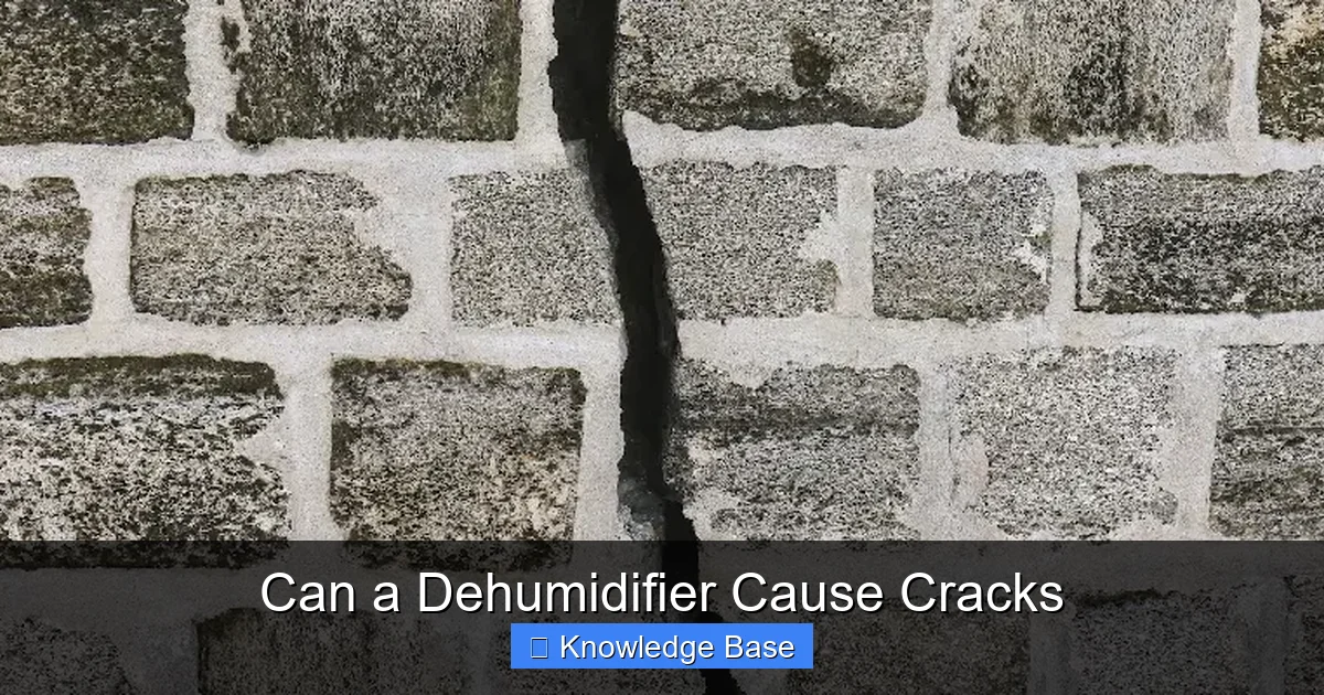 Can a Dehumidifier Cause Cracks