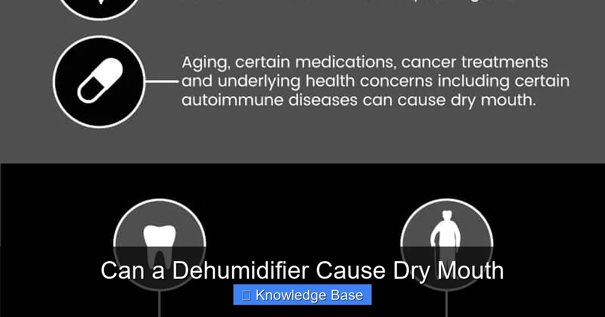 Can a Dehumidifier Cause Dry Mouth