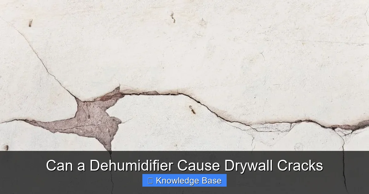 Can a Dehumidifier Cause Drywall Cracks