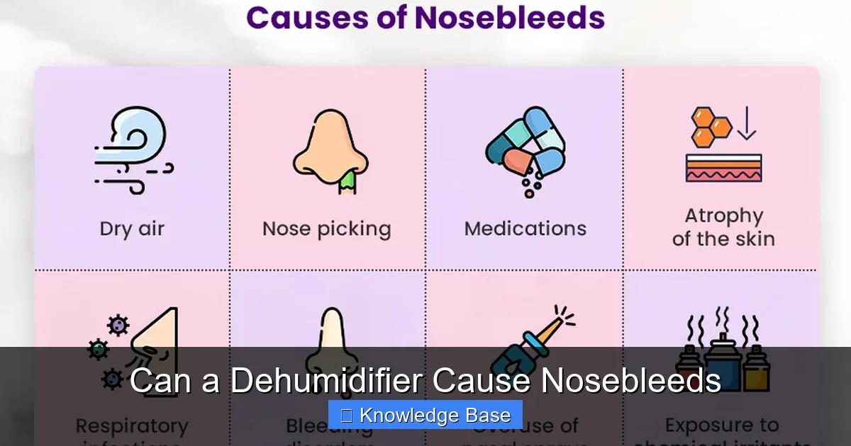 Can a Dehumidifier Cause Nosebleeds
