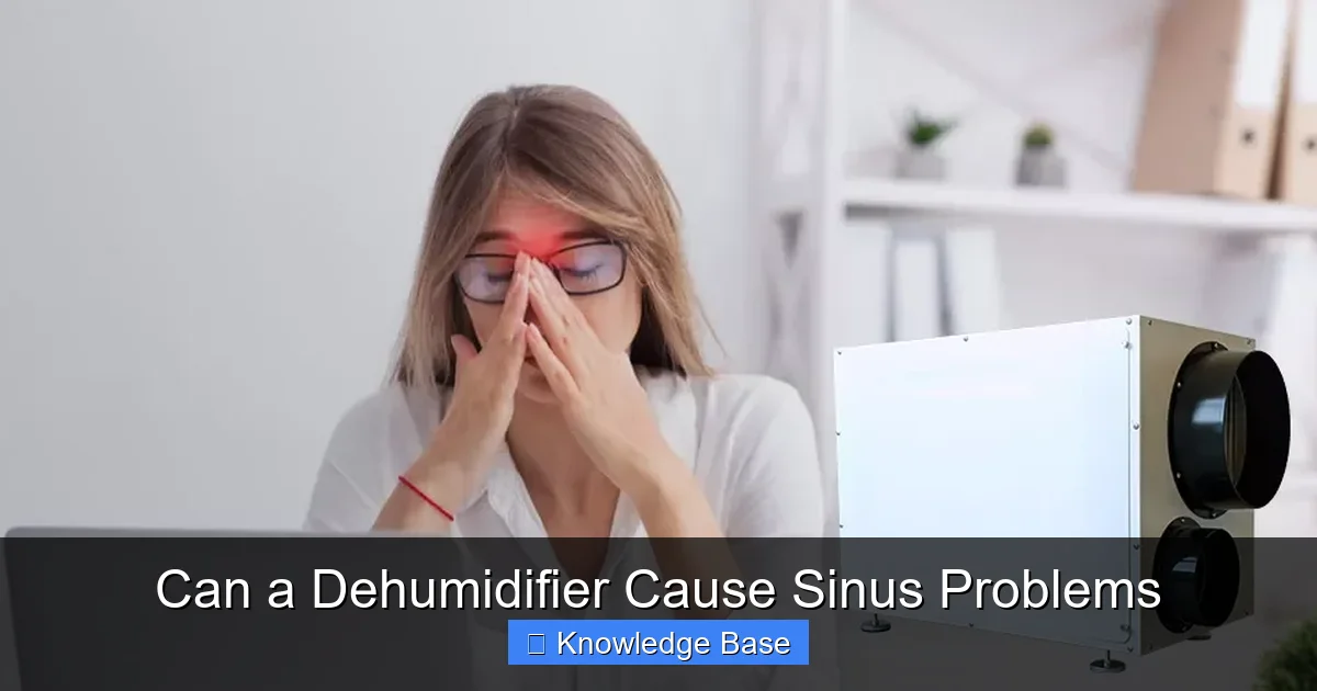Can a Dehumidifier Cause Sinus Problems