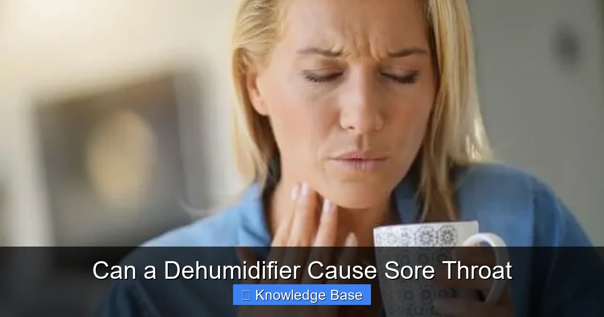 Can a Dehumidifier Cause Sore Throat