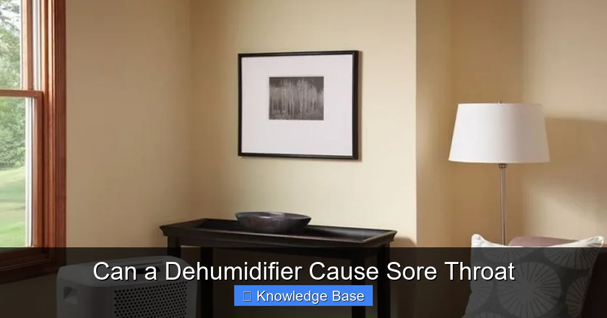 Can a Dehumidifier Cause Sore Throat