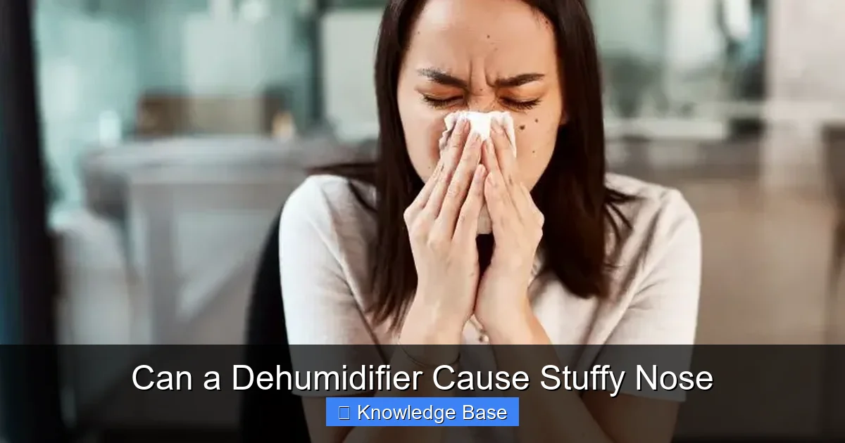 Can a Dehumidifier Cause Stuffy Nose