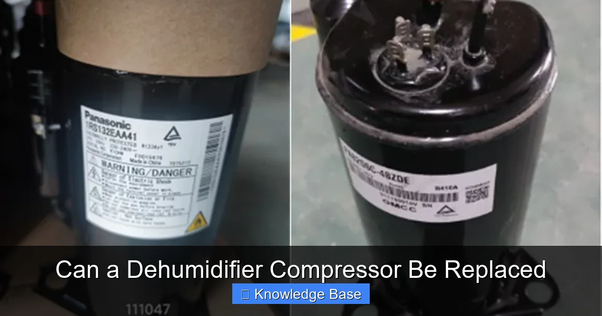 Can a Dehumidifier Compressor Be Replaced