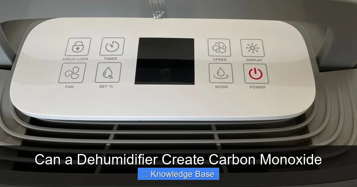 Can a Dehumidifier Create Carbon Monoxide
