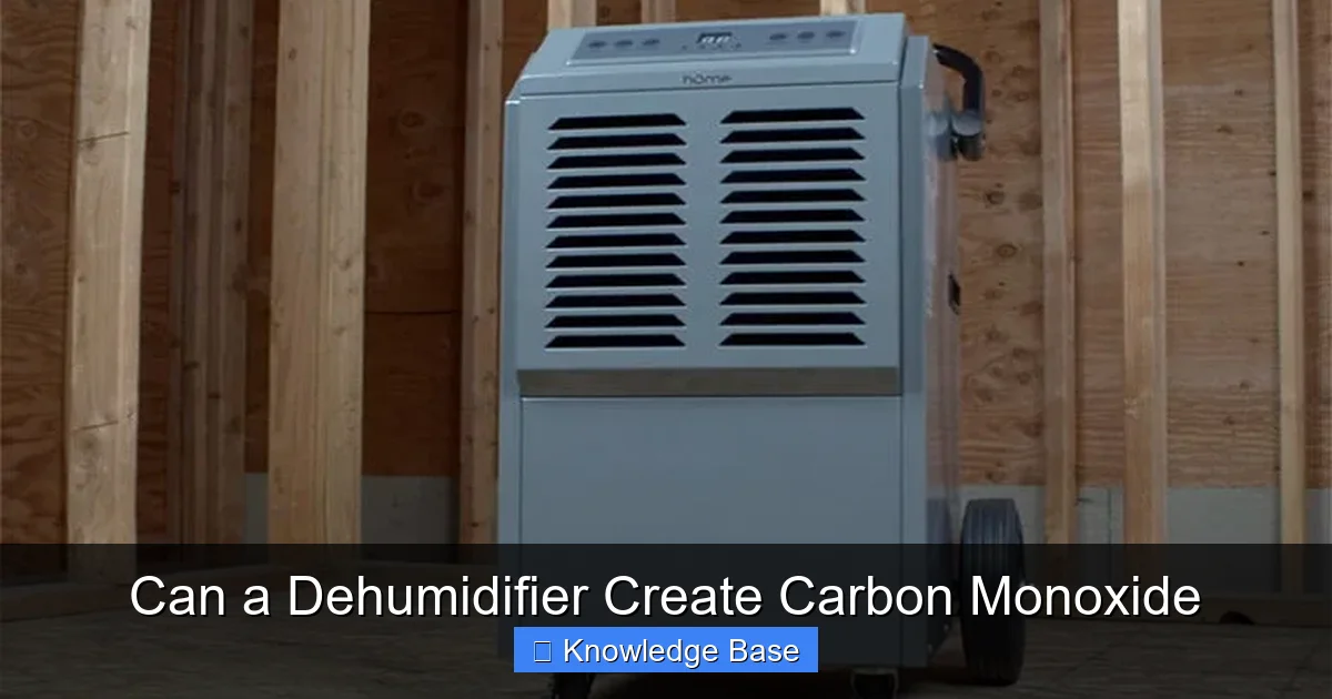 Can a Dehumidifier Create Carbon Monoxide