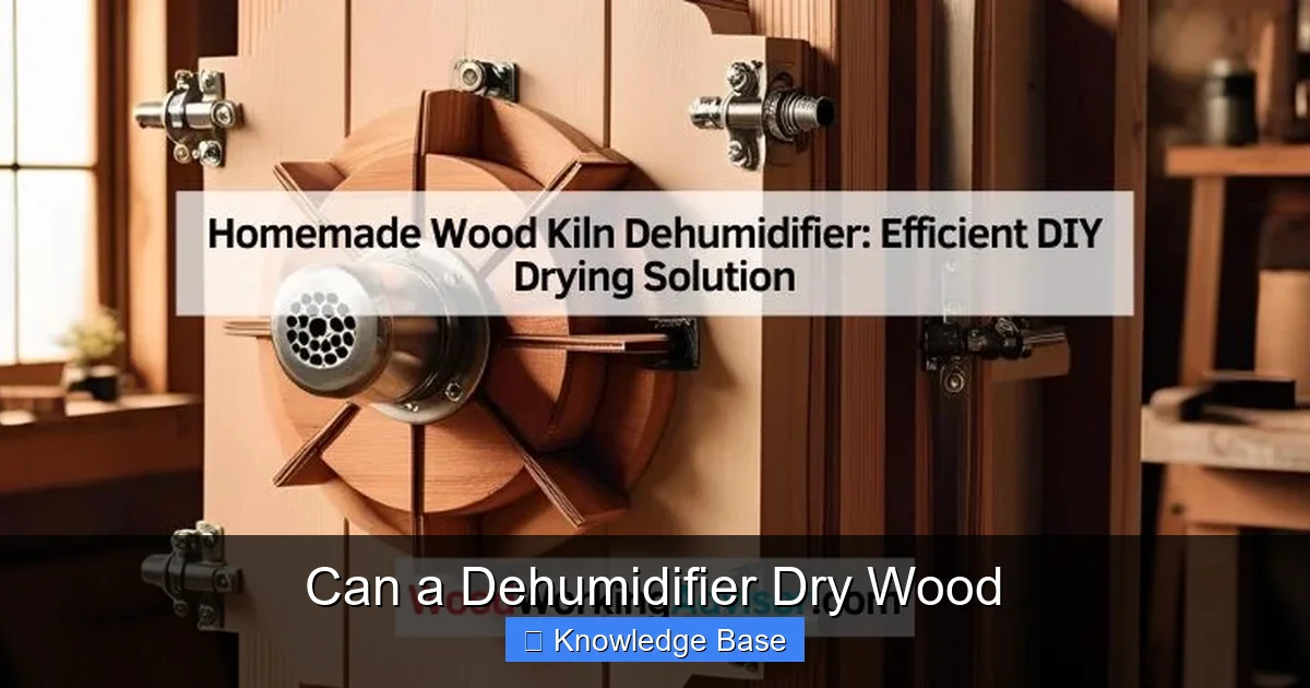 Can a Dehumidifier Dry Wood