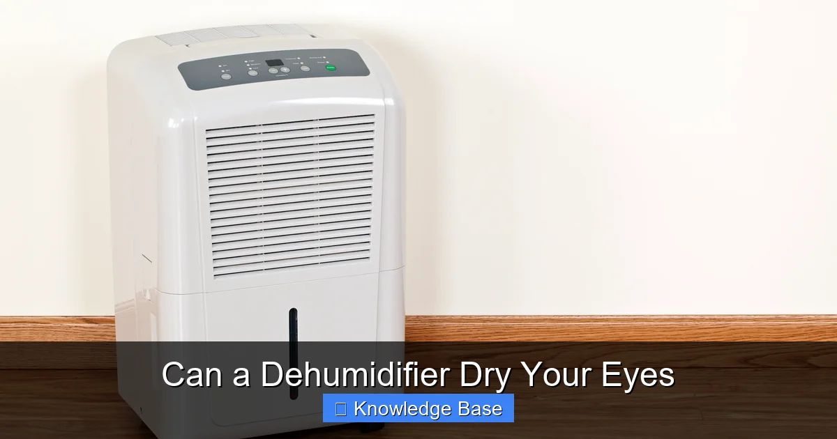 Can a Dehumidifier Dry Your Eyes