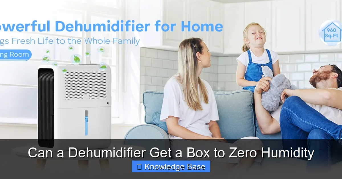 Can a Dehumidifier Get a Box to Zero Humidity