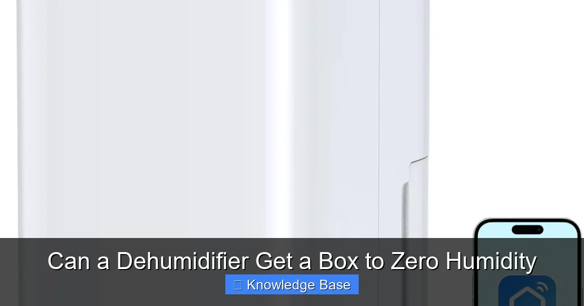 Can a Dehumidifier Get a Box to Zero Humidity