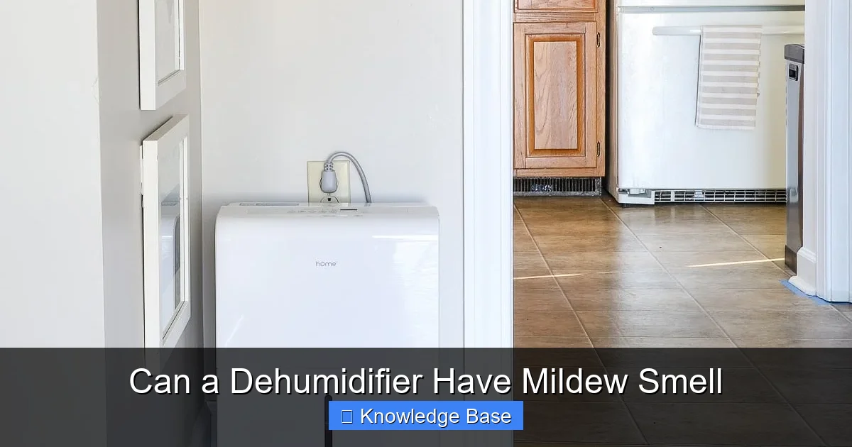 Can a Dehumidifier Have Mildew Smell