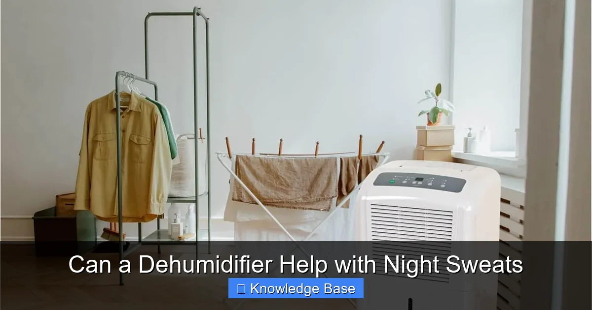 Can a Dehumidifier Help with Night Sweats